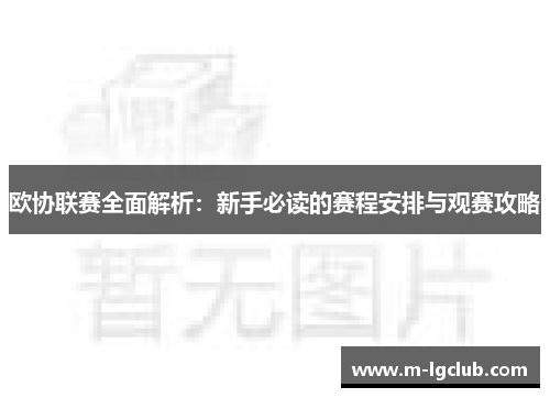 欧协联赛全面解析：新手必读的赛程安排与观赛攻略